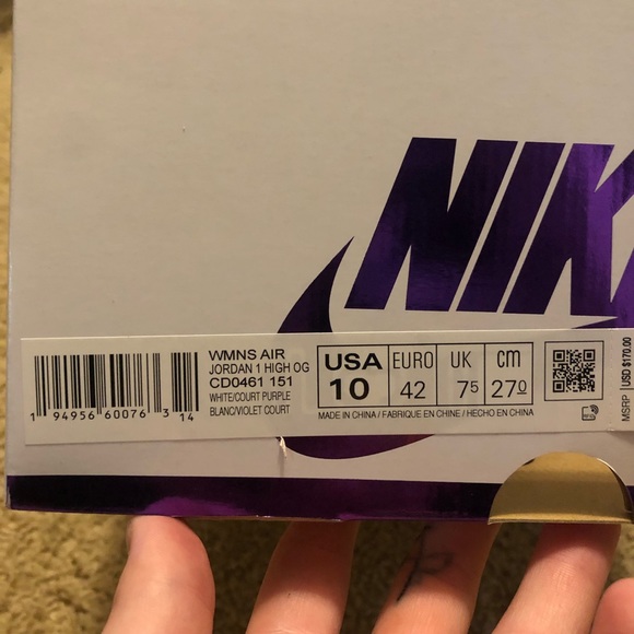 Jordan 1 Retro High Court Purple - Picture 7 of 10